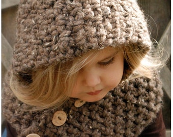 Crochet PATTERN-The Hampton Hood (Toddler, Child, Adult sizes)