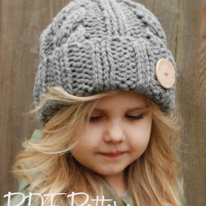 Knitting PATTERN-The Beckett Hat (Toddler, Child, Adult sizes)
