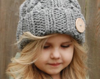 Knitting PATTERN-The Beckett Hat (Toddler, Child, Adult sizes)