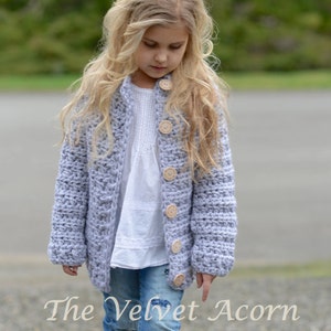 CROCHET PATTERN-The Dusklyn Sweater 2, 3/4, 5/7, 8/10, 11/13, 14/16, S/M, L/XL sizes image 3