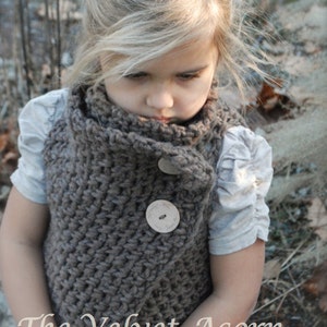 CROCHET PATTERN - Adelaide Wrap (Toddler, Child, Adult sizes)