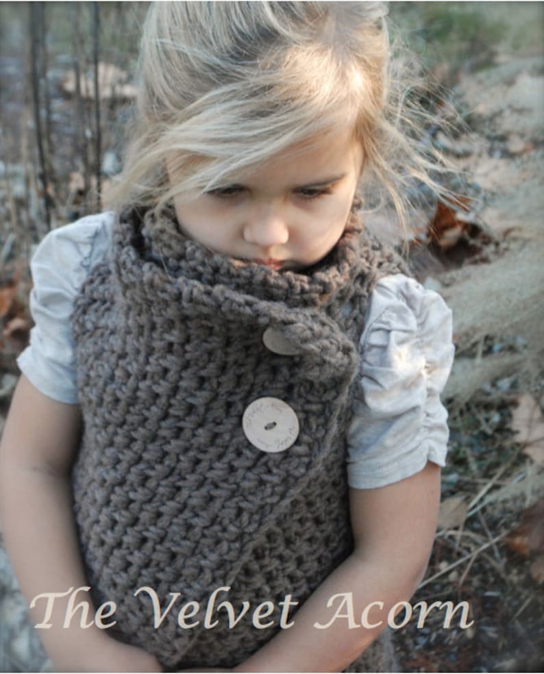 CROCHET PATTERN Adelaide Wrap Toddler, Child, Adult sizes image 1