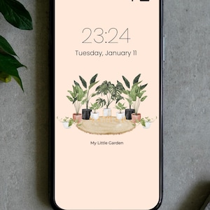 6 Botanical themed Phone Wallpaper, plant Wallpaper, phone background paper