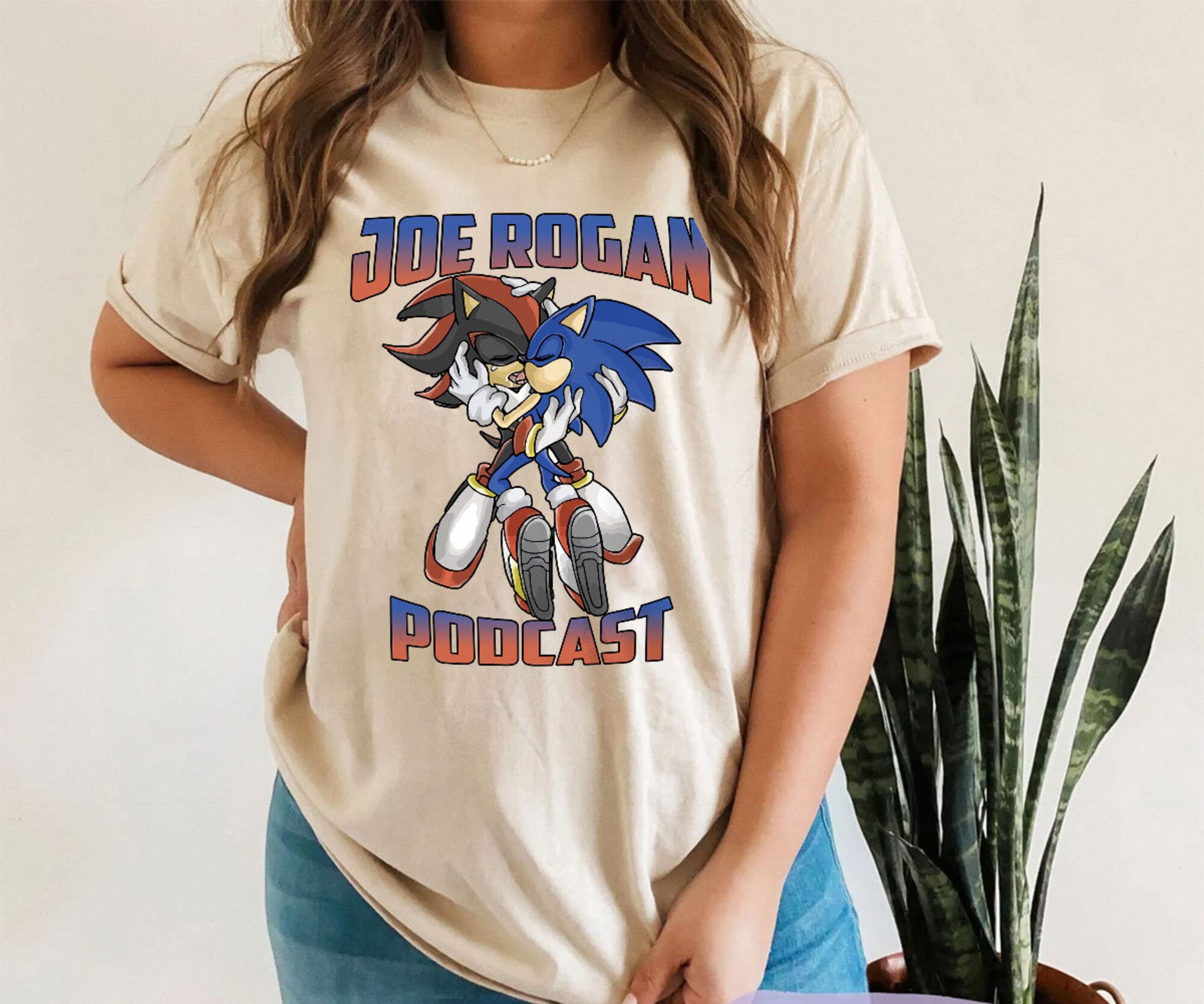 Discover Joe Rogan Podcast Shirt,  Joe Rogan Podcast Sonic Shirt, Joe Rogan Shirt, Sonic Shirt, The Joe Rogan Experience Tshirts