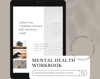 SFBT Workbook PDF | Future-Focused Self-Discovery Guide | Mental Health Printable for Therapists or Personal Use