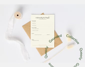 Kognitives Reframing Arbeitsblatt | CBT Gedankenalbum zum Ausdrucken | Psychische Gesundheit PDF | Automatische Gedanken | Therapie-Ressource | 3-Seiten Download