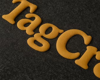 Custom Puff Heat Transfers | 3D Prints | 1mm Puff Effect | Ready to press | Bulk