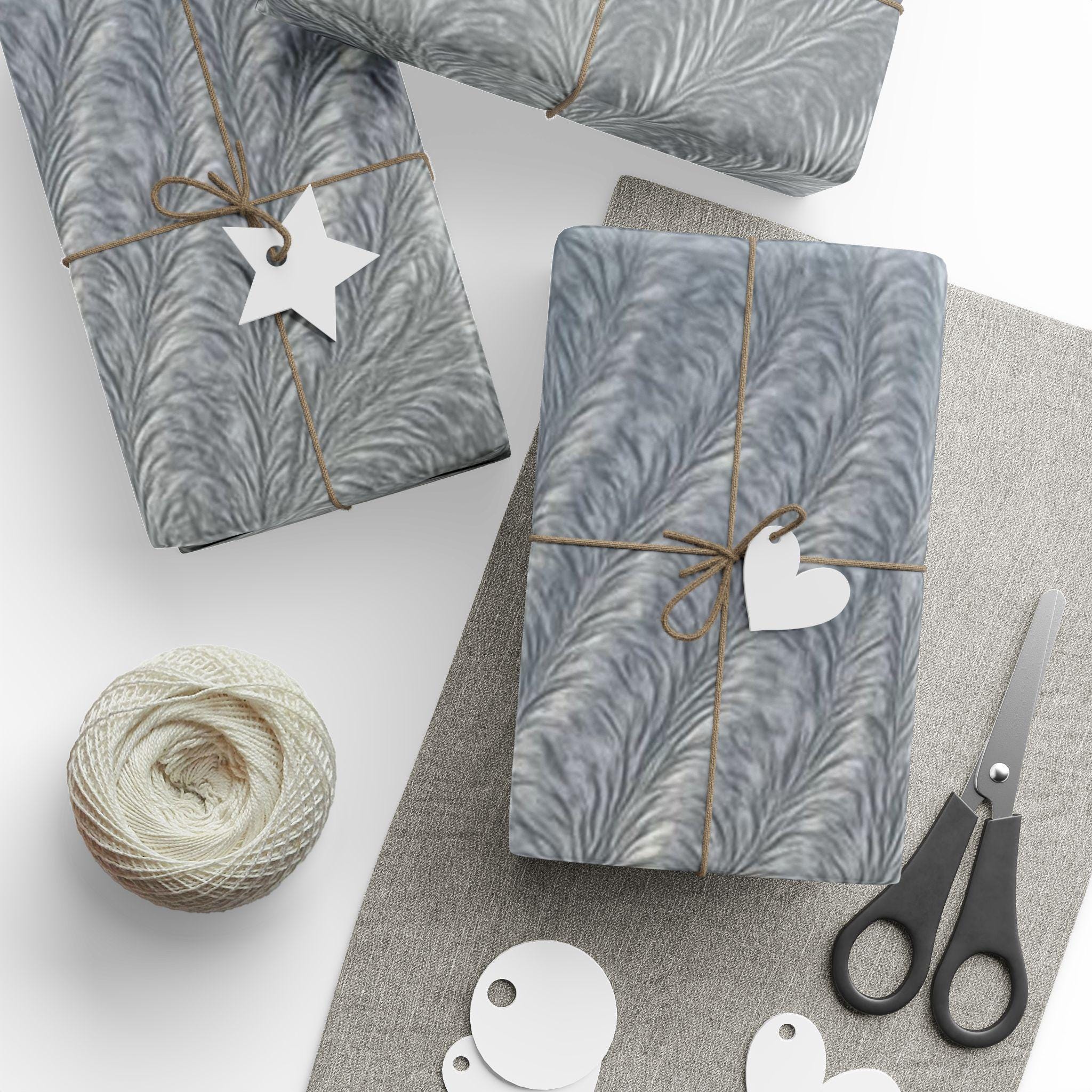 Silver Intentions Wrapping Paper That Mostly Knows What It Is Doing