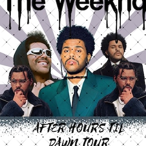 The Weeknd 2025 Stadium Tour PNG: Ready-to-Print T-Shirt Design (Digital File)