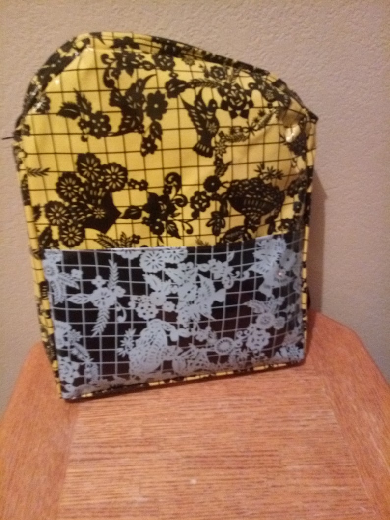Large yellow blackwhite backpack