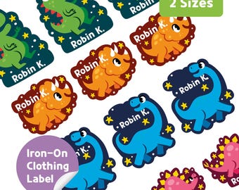 Custom Iron-On Clothing Labels: Personalized Washable Laundry-Safe Name Label Stickers