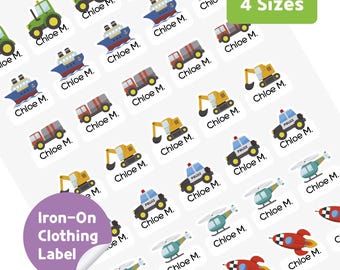 Custom Iron-On Clothing Labels: Personalized Washable Laundry-Safe Name Label Stickers