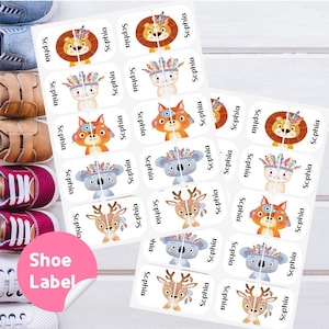 Personalized Waterproof Shoe Labels: Left/Right Foot Stickers