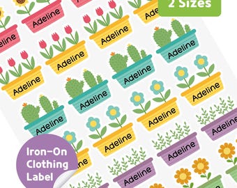 Custom Iron-On Clothing Labels: Personalized Washable Laundry-Safe Name Label Stickers