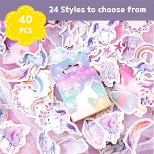 Sticker - 40 pcs Box Sticker Set Kids Craft Card Making Diary Decorating School Kinder Daycare Scrapbooking Scrapbook Party