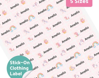 Custom Stick-On Clothing Labels: Waterproof Name Stickers