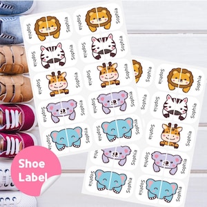 Personalized Waterproof Shoe Labels: Left/Right Foot Stickers