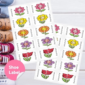 Personalized Waterproof Shoe Labels: Left/Right Foot Stickers