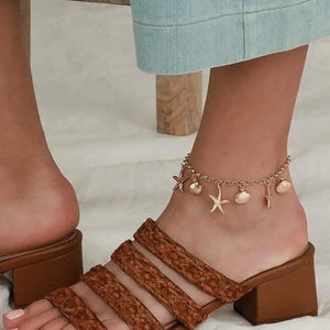 Gold Anklet – Minimalist Dainty Anklet, Everyday Simple Ankle Bracelet, Summer Jewelry Gift for Her
