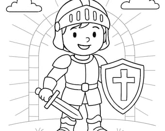 Armor of God Kids Lesson | Printable Bible Devotional, Coloring Page & Activity