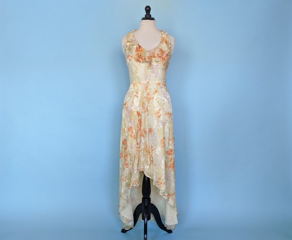 Vintage 90s Bob Mackie Evening Gown, 1990s Floral… - image 4