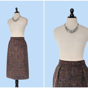 Vintage 1960s Wool Pencil Skirt