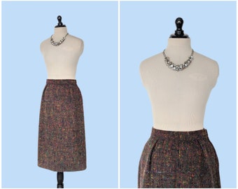 Vintage 1960s Wool Pencil Skirt