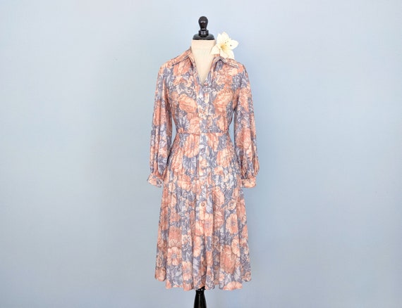 Vintage 70s Boho Sundress with Bishop Sleeves, 197