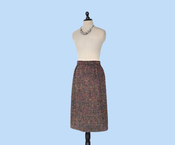 Vintage 1960s Wool Pencil Skirt - image 4