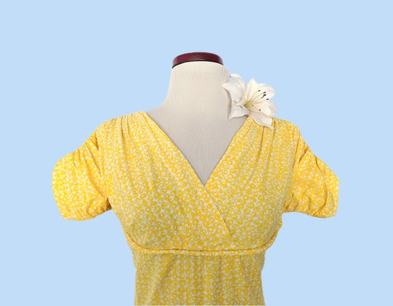 Vintage 1950s Yellow Cotton Sundress, Vintage 50s… - image 3