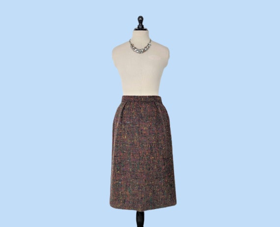 Vintage 1960s Wool Pencil Skirt - image 2