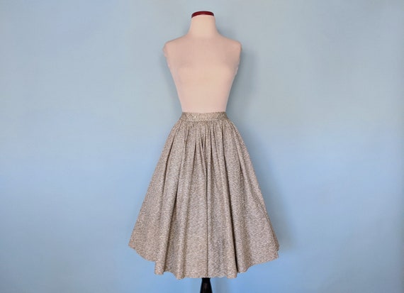 Vintage 1950s Classic Swing Skirt, Vintage 50s Met