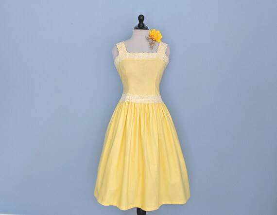 yellow cotton sundress