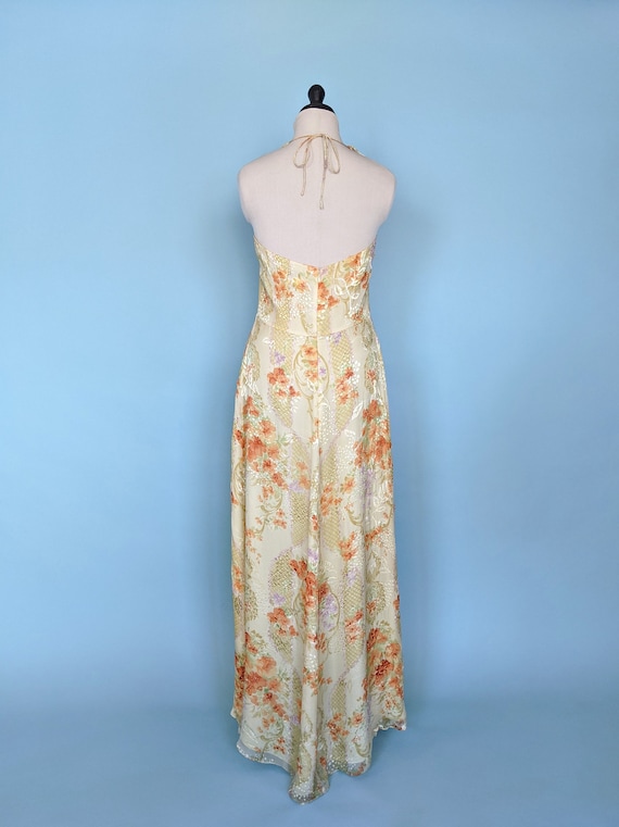 Vintage 90s Bob Mackie Evening Gown, 1990s Floral… - image 5