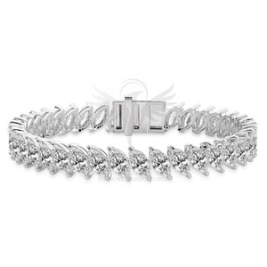 Marquise Lab Diamond Tennis Bracelet | Elegant Marquise Cut Diamond Bracelet | Wedding Jewelry | Lab Grown Diamond Bracelet | Gift for Her