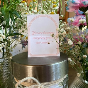 Printable Affirmation Jar Kit | 40 Positive Quotes + Afformations | Mental Health Jar, Self-Care Gift, PDF Instant Download