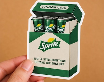 Sprite autocollant pour réfrigérateur | Sticker en vinyle pour ordinateur portable