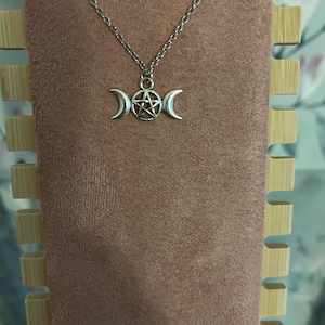Triple Moon Goddess pendant