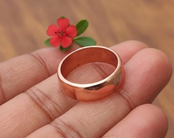 Handmade Solid Copper Ring - Thumb Ring for Women & Men