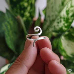 925 Sterling Silver Spiral Ring | Handmade Minimalist Jewelry | Swirl Ring for Women | Unique Gift for Her | Easter & Mother’s Day Jewelry