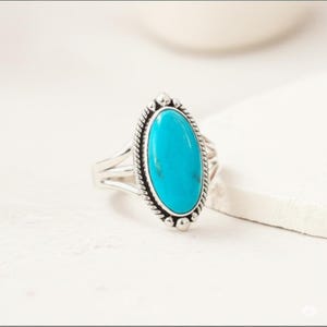Handmade Sterling Silver Turquoise Ring: Bohemian Statement Jewelry