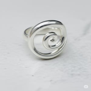 925 Sterling Silver Spiral Ring | Handmade Minimalist Jewelry | Swirl Ring for Women | Unique Gift for Her | Easter & Mother’s Day Jewelry