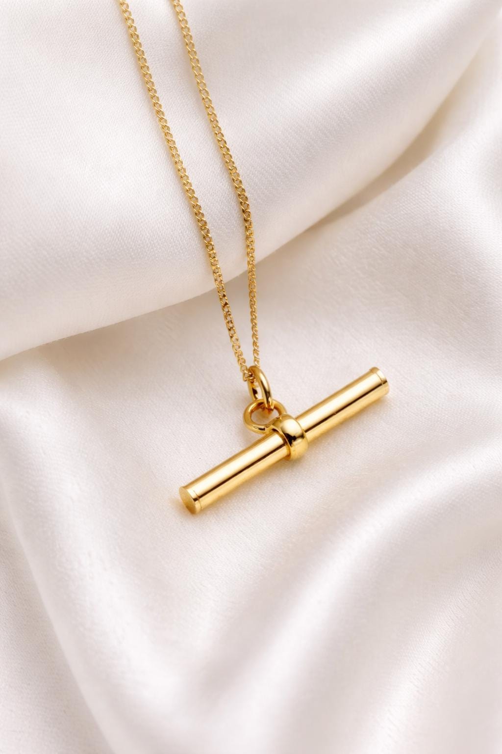 Gold t bar necklace - Etsy 日本