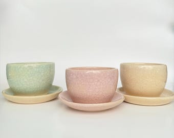 Handmade Ceramic Cup & Saucer Set