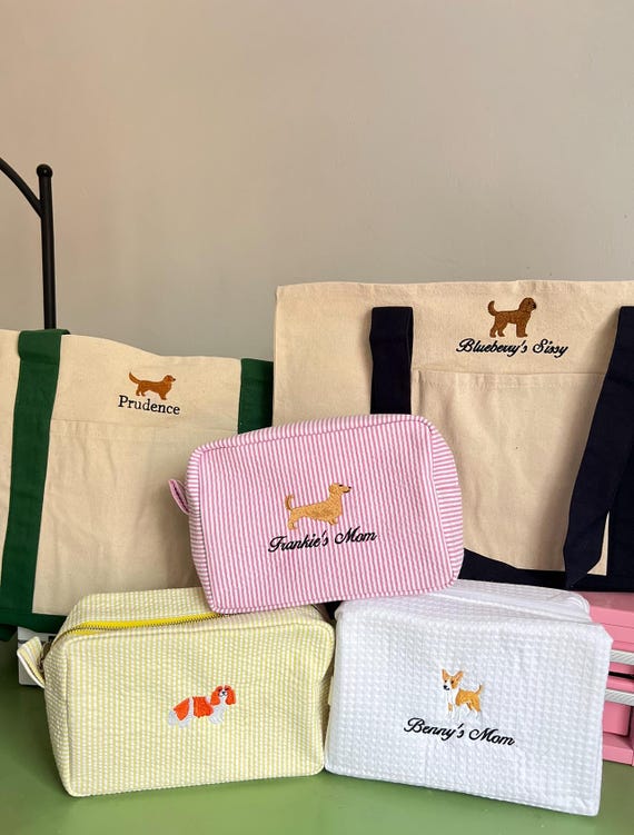 Custom Embroidered Dog Bag | Personalized Pet Icon Bag