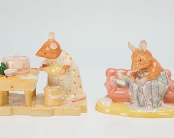 Set of Two rare Royal Doulton Brambly Hedge Tableaux, DBH50 & DBH52