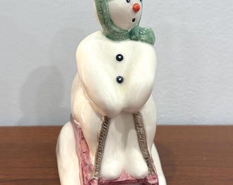 Royal Doulton The Snowman Tobogganing DS20