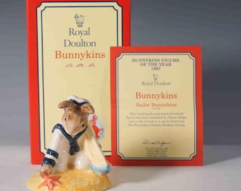 Royal Doulton Bunnykins Sailor Figurine DB166-in box with COA-figure of the year 1997