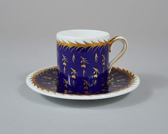 rare  Wedgwood St. James Pattern Bone China Demitasse Cup and Saucer Set-mint-Rubin Collection
