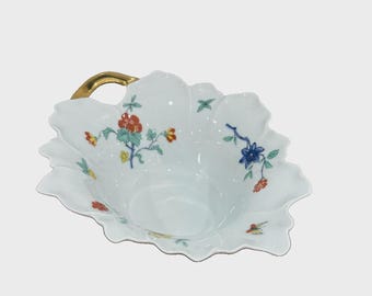 vintage Haviland Limoges china Large "Shalimar " pattern Leaf Dish  1958